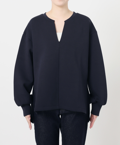 SLOBE IENA（スローブイエナ）の「ダンボールスキッパープルオーバー（スウェット・レディース・ブラック/ネイビー・FREE）」の19枚目の写真