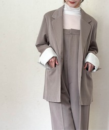 TRツイル袖折り返しシングルジャケット