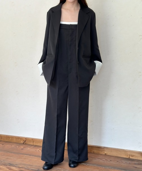 Per sist ence（パーシエンス）の「TRツイル袖折り返しシングルジャケット（テーラードジャケット・レディース・グレー/チャコールグレー/ブラック/グレイッシュベージュ/ベージュ系・FREE）」の14枚目の写真