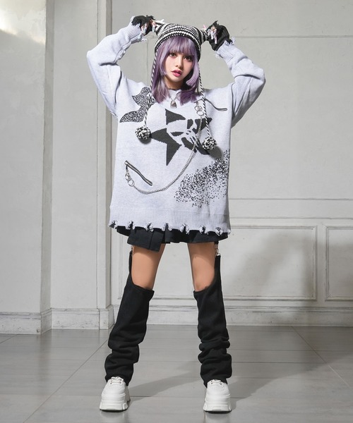 ショート&ロング2wayルーズデニムワイドパンツ（デニムパンツ