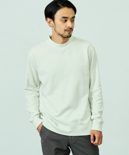 EDWIN(エドウィン)の「デニスラ モックネック Tシャツ 長袖(Tシャツ/カットソー・メンズ・ホワイト/グレー/ワイン/ブラック・SMALL/MEDIUM/LARGE/X-LARGE)」の2枚目の写真
