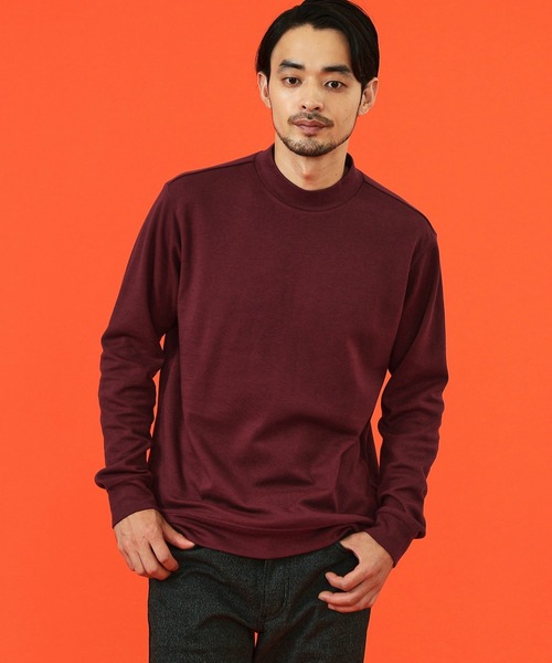EDWIN(エドウィン)の「デニスラ モックネック Tシャツ 長袖(Tシャツ/カットソー・メンズ・ホワイト/グレー/ワイン/ブラック・SMALL/MEDIUM/LARGE/X-LARGE)」の12枚目の写真