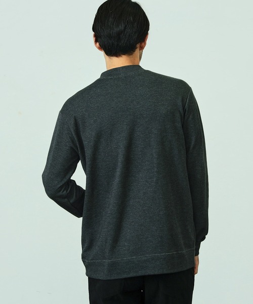 EDWIN(エドウィン)の「デニスラ モックネック Tシャツ 長袖(Tシャツ/カットソー・メンズ・ホワイト/グレー/ワイン/ブラック・SMALL/MEDIUM/LARGE/X-LARGE)」の9枚目の写真