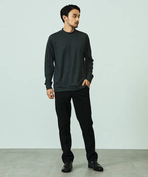 EDWIN(エドウィン)の「デニスラ モックネック Tシャツ 長袖(Tシャツ/カットソー・メンズ・ホワイト/グレー/ワイン/ブラック・SMALL/MEDIUM/LARGE/X-LARGE)」の11枚目の写真