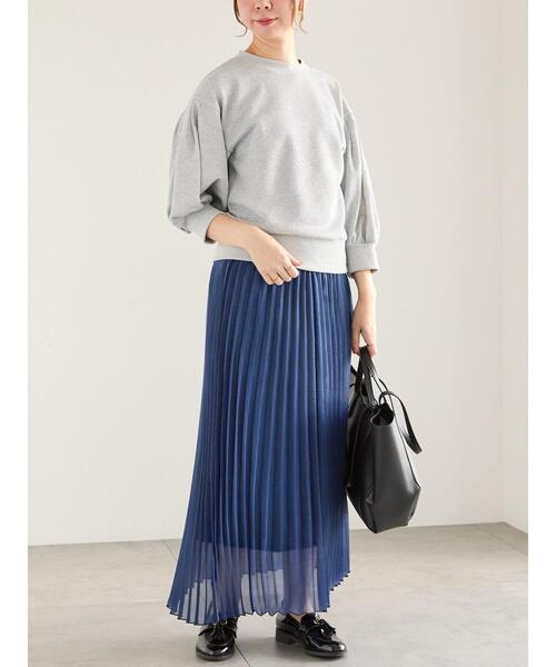 Te chichi（テチチ）の「オーロラサテンプリーツスカート（スカート・レディース・ブラウン/グレー/ブルー・F）」の11枚目の写真
