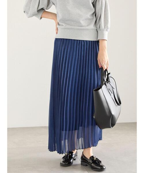 Te chichi（テチチ）の「オーロラサテンプリーツスカート（スカート・レディース・ブラウン/グレー/ブルー・F）」の13枚目の写真