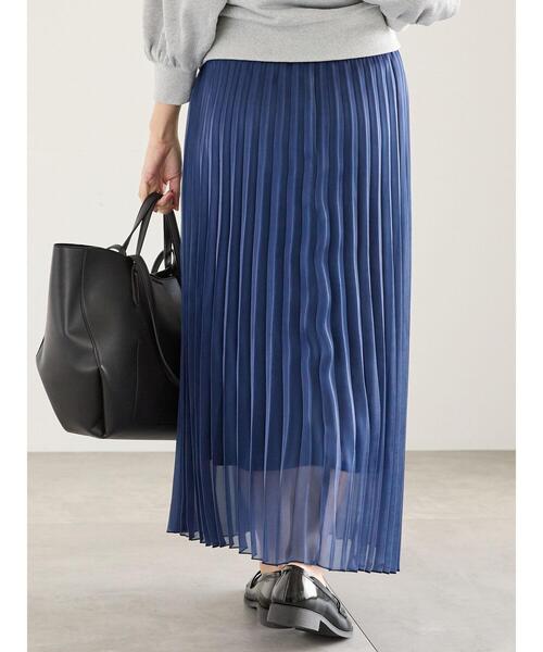 Te chichi（テチチ）の「オーロラサテンプリーツスカート（スカート・レディース・ブラウン/グレー/ブルー・F）」の15枚目の写真