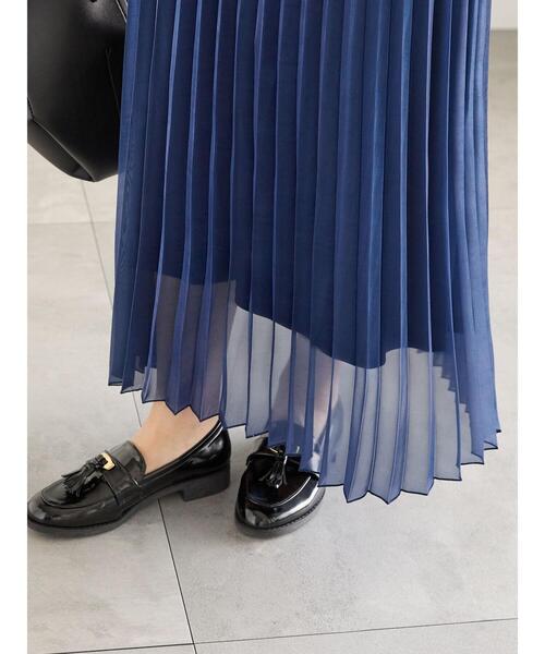 Te chichi（テチチ）の「オーロラサテンプリーツスカート（スカート・レディース・ブラウン/グレー/ブルー・F）」の16枚目の写真