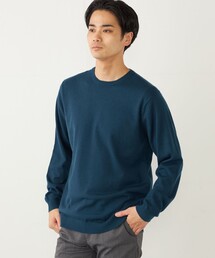 SHIPS Colors:〈手洗い可能〉アンチピリング 12G クルーネック ニット