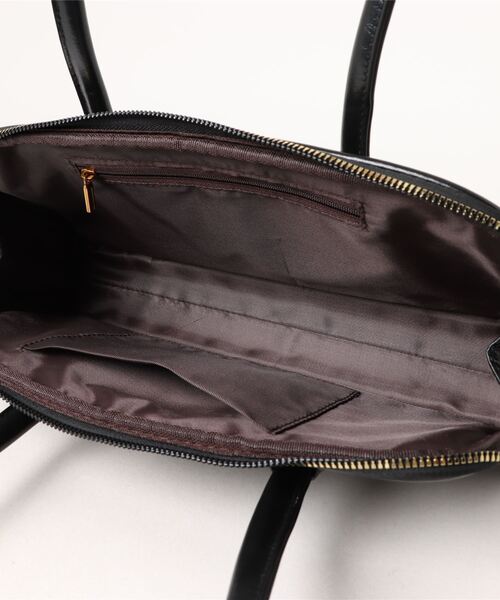 ammy.（エイミードット）の「【 ammy. / エイミードット 】 ビンテージライク ロング ボストンバッグ / ハンドバッグ（ボストンバッグ・レディース・ブラック/ブラウン/グリーン・FREE）」の5枚目の写真