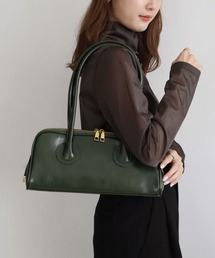 【 ammy. / エイミードット 】 ビンテージライク ロング ボストンバッグ / ハンドバッグ