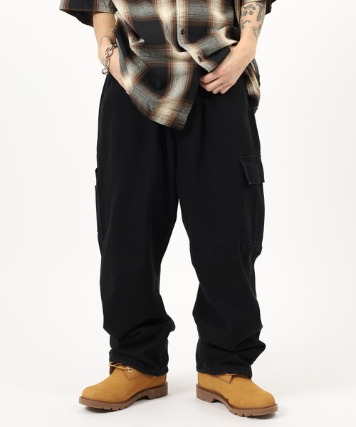 Jungle Storm(ジャングルストーム)の「Easy work pants / イージーワークパンツ unisex(カーゴパンツ・メンズ・ネイビー/ブラック系1/サックスブルー/ブラック/アイボリー・FREE)」の3枚目の写真