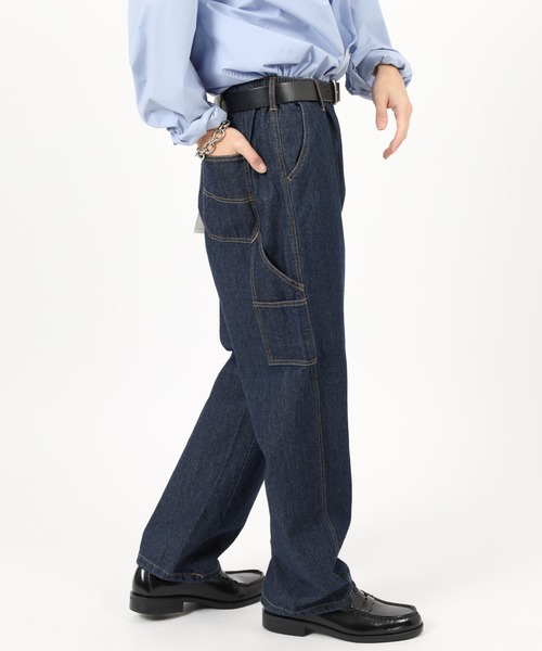 Jungle Storm(ジャングルストーム)の「Easy work pants / イージーワークパンツ unisex(カーゴパンツ・メンズ・ネイビー/ブラック系1/サックスブルー/ブラック/アイボリー・FREE)」の4枚目の写真