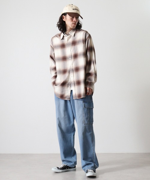 Jungle Storm(ジャングルストーム)の「Easy work pants / イージーワークパンツ unisex(カーゴパンツ・メンズ・ネイビー/ブラック系1/サックスブルー/ブラック/アイボリー・FREE)」の14枚目の写真