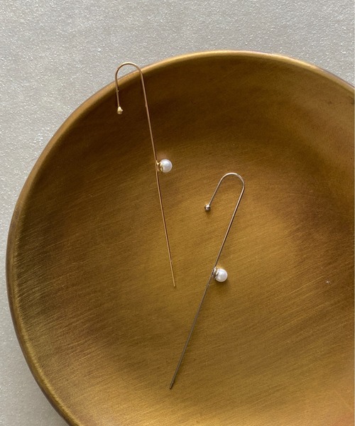 ciite'（シーテ）の「イヤーラップ パールピアス（片耳用）（ピアス（片耳用）・レディース・ゴールド/シルバー・FREE）」の6枚目の写真