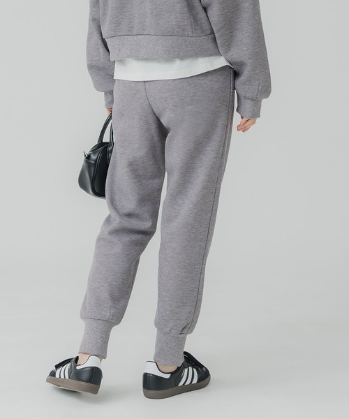 裏起毛 ピンタック 裾スリット ジョガーパンツ（その他パンツ）｜coca