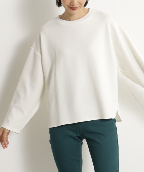 FOUND GOOD（ファウンドグッド）の「ポンチバックフリルPO/LS（Tシャツ/カットソー・レディース・ベージュ/ホワイト系5/ブルー系2/ブラック・L/M/S）」の6枚目の写真