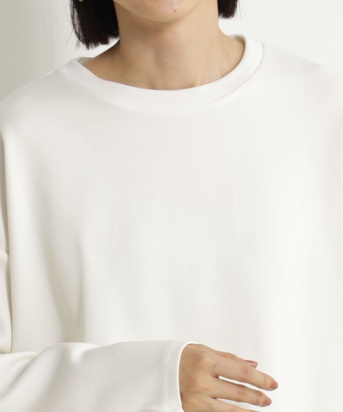 FOUND GOOD（ファウンドグッド）の「ポンチバックフリルPO/LS（Tシャツ/カットソー・レディース・ベージュ/ホワイト系5/ブルー系2/ブラック・L/M/S）」の7枚目の写真