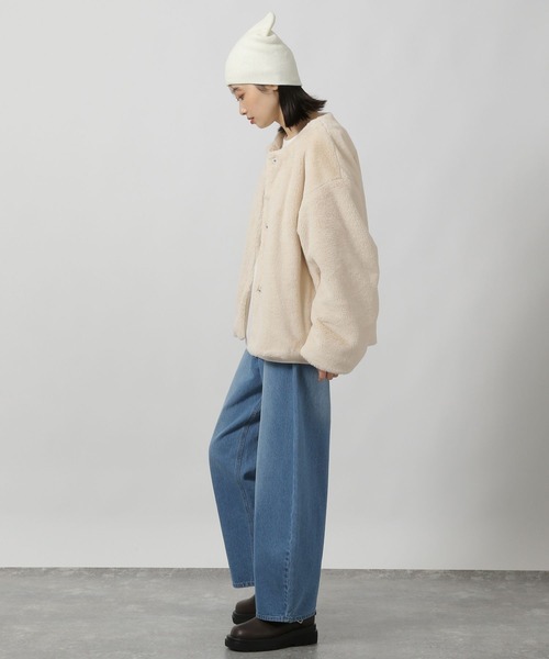 セール】ノーカラーファーブルゾン / 135667（ブルゾン）｜LAKOLE