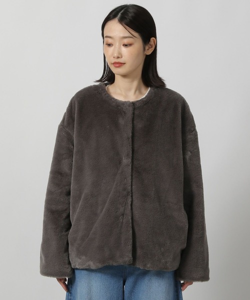 - order page - さくら セール】ノーカラーファーブルゾン / 135667（ブルゾン）｜LAKOLE