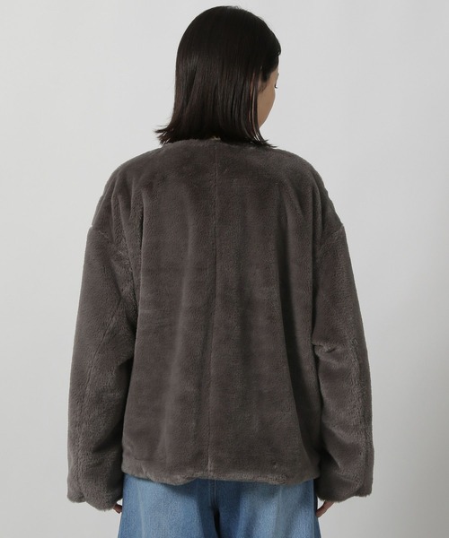 セール】ノーカラーファーブルゾン / 135667（ブルゾン）｜LAKOLE