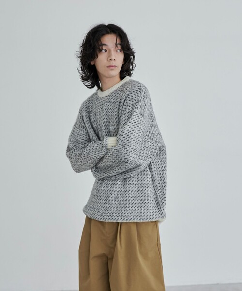 セール】Penneys（ぺニーズ）別注ジャガードクルーネックニット