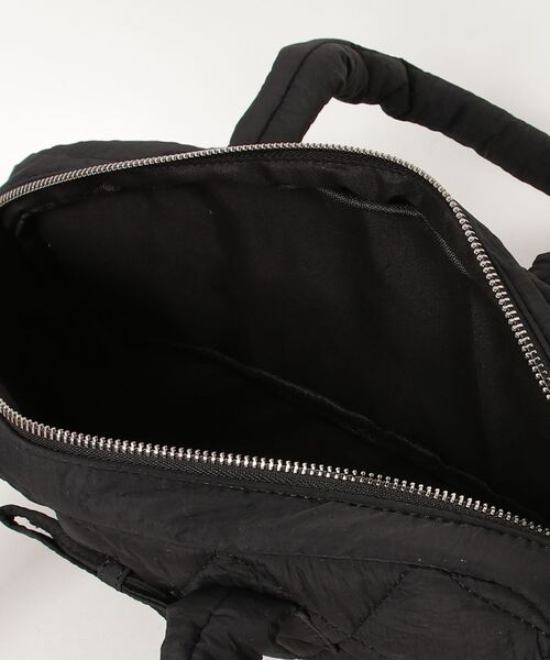 WEGO（ウィゴー）の「WEGO/パフリボンハンドバッグ（ハンドバッグ・レディース・グリーン/アイボリー/ブラック・FREE）」の7枚目の写真