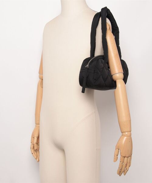 WEGO（ウィゴー）の「WEGO/パフリボンハンドバッグ（ハンドバッグ・レディース・グリーン/アイボリー/ブラック・FREE）」の10枚目の写真