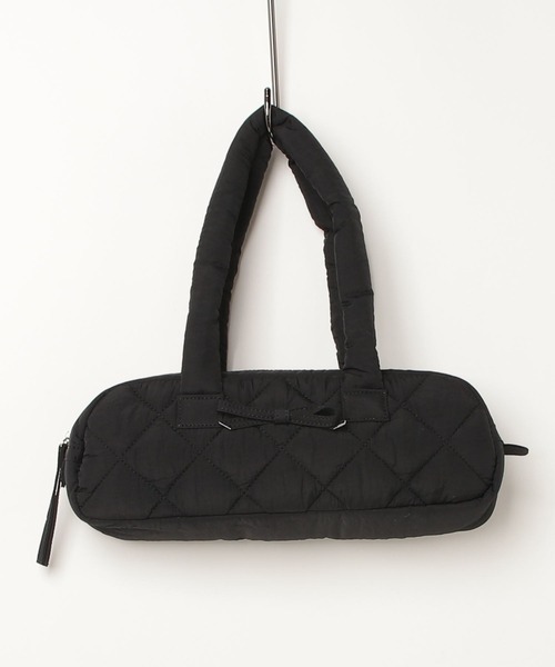 WEGO（ウィゴー）の「WEGO/パフリボンハンドバッグ（ハンドバッグ・レディース・グリーン/アイボリー/ブラック・FREE）」の4枚目の写真