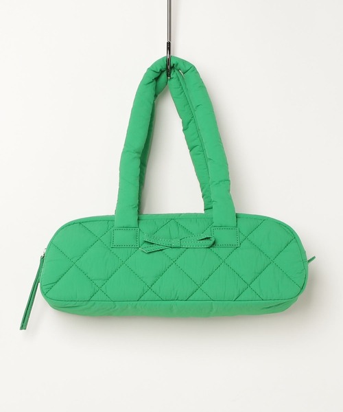 WEGO（ウィゴー）の「WEGO/パフリボンハンドバッグ（ハンドバッグ・レディース・グリーン/アイボリー/ブラック・FREE）」の12枚目の写真