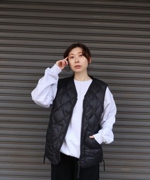 TAION | 【TAION】タイオン MILITARY V NECK W-ZIP DOWN VEST TAION-001ALSZML-1(ベスト)