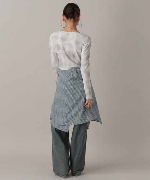 FOREVER 21（フォーエバー トゥエンティーワン）の「【2024FW】モヤ柄コンパクトカットソー（Tシャツ/カットソー・レディース・ナチュラル/ピンク/ブラック・FREE）」の16枚目の写真