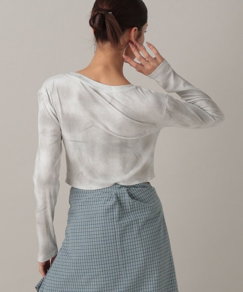 FOREVER 21（フォーエバー トゥエンティーワン）の「【2024FW】モヤ柄コンパクトカットソー（Tシャツ/カットソー・レディース・ナチュラル/ピンク/ブラック・FREE）」の18枚目の写真