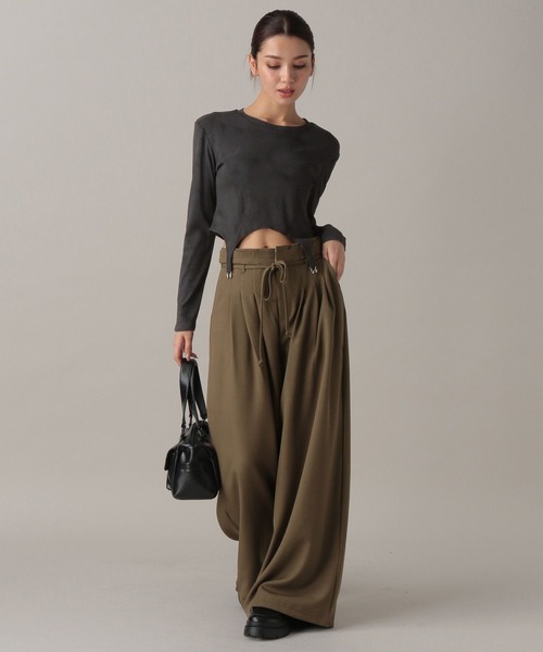 FOREVER 21（フォーエバー トゥエンティーワン）の「【2024FW】モヤ柄コンパクトカットソー（Tシャツ/カットソー・レディース・ナチュラル/ピンク/ブラック・FREE）」の11枚目の写真