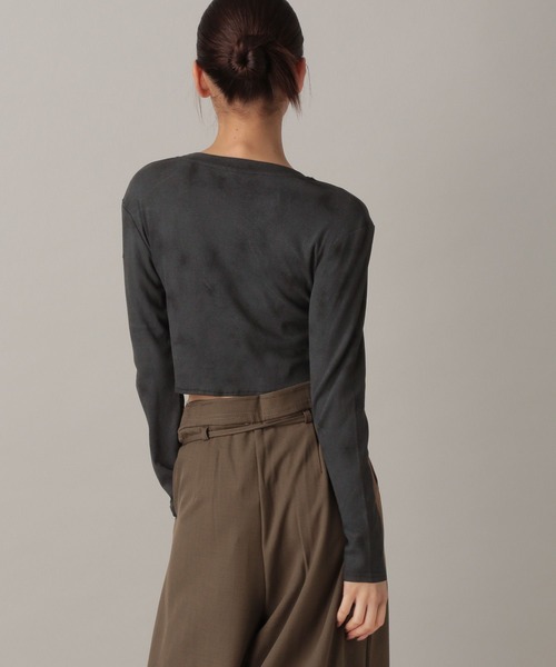 FOREVER 21（フォーエバー トゥエンティーワン）の「【2024FW】モヤ柄コンパクトカットソー（Tシャツ/カットソー・レディース・ナチュラル/ピンク/ブラック・FREE）」の13枚目の写真