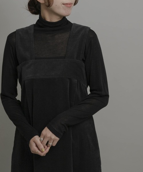 URBAN RESEARCH Sonny Label（アーバンリサーチサニーレーベル）の「ライトシアーハイネックプルオーバー（Tシャツ/カットソー・レディース・オフホワイト/ブラック/ブラウン系その他・FREE）」の2枚目の写真