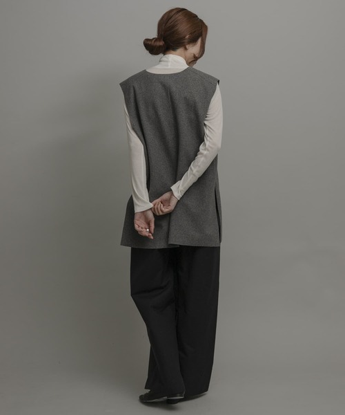 URBAN RESEARCH Sonny Label（アーバンリサーチサニーレーベル）の「ライトシアーハイネックプルオーバー（Tシャツ/カットソー・レディース・オフホワイト/ブラック/ブラウン系その他・FREE）」の6枚目の写真