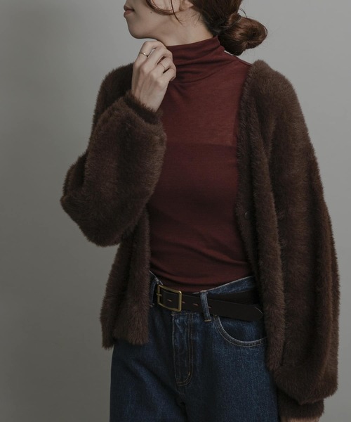 URBAN RESEARCH Sonny Label（アーバンリサーチサニーレーベル）の「ライトシアーハイネックプルオーバー（Tシャツ/カットソー・レディース・オフホワイト/ブラック/ブラウン系その他・FREE）」の14枚目の写真