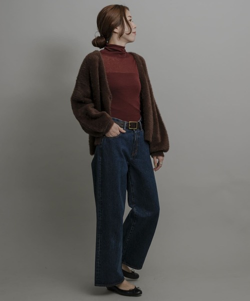 URBAN RESEARCH Sonny Label（アーバンリサーチサニーレーベル）の「ライトシアーハイネックプルオーバー（Tシャツ/カットソー・レディース・オフホワイト/ブラック/ブラウン系その他・FREE）」の17枚目の写真