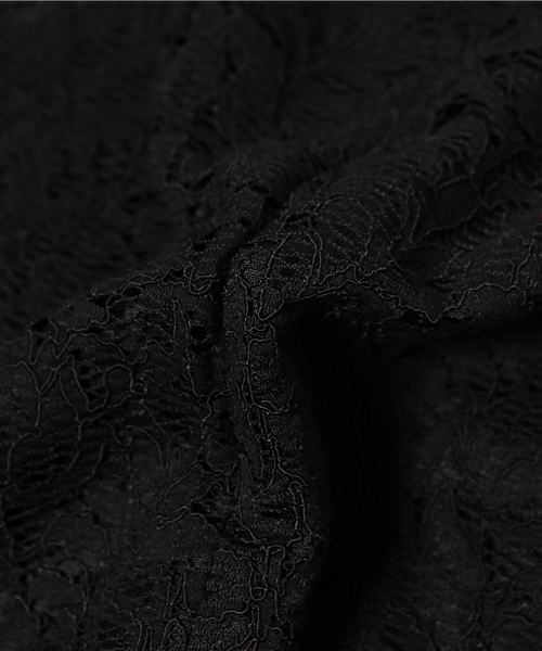 allureville（アルアバイル）の「コードレースタイトスカート（スカート・レディース・ブラック/カーキ/ネイビー/ボルドー/オフホワイト・1/2）」の8枚目の写真