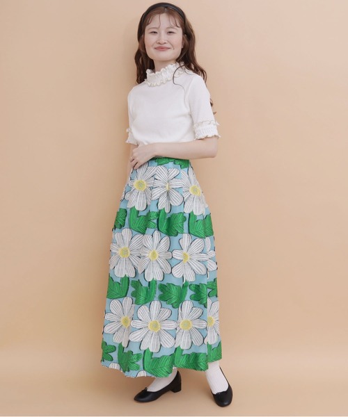 peu pres(プープレ)の「マーガレットJQスカート(スカート・レディース・オレンジ/ブルー・FREE)」の5枚目の写真