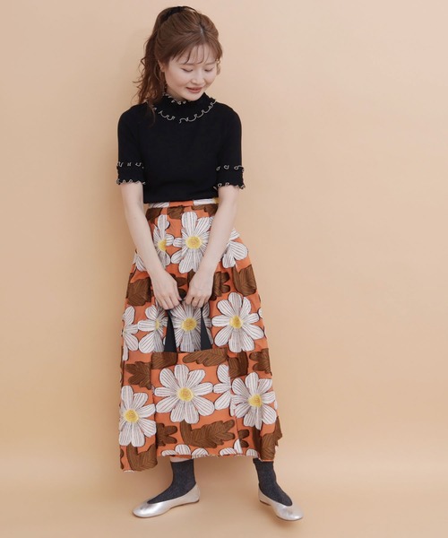 peu pres(プープレ)の「マーガレットJQスカート(スカート・レディース・オレンジ/ブルー・FREE)」の9枚目の写真