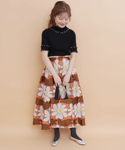 peu pres(プープレ)の「マーガレットJQスカート(スカート・レディース・オレンジ/ブルー・FREE)」の12枚目の写真