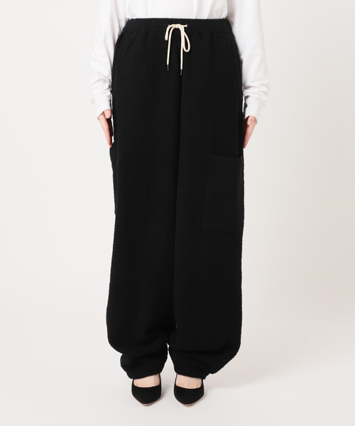 walenode(ウェルノード)の「【walenode / ウェルノード 】ウールブークレ サイドポケットパンツ(その他パンツ・レディース・ブラック・FREE)」の7枚目の写真