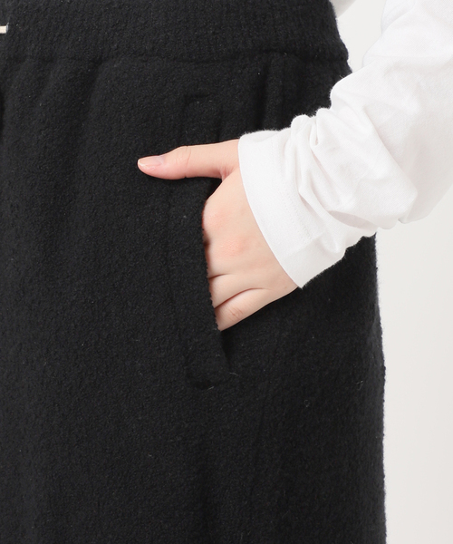 walenode(ウェルノード)の「【walenode / ウェルノード 】ウールブークレ サイドポケットパンツ(その他パンツ・レディース・ブラック・FREE)」の12枚目の写真