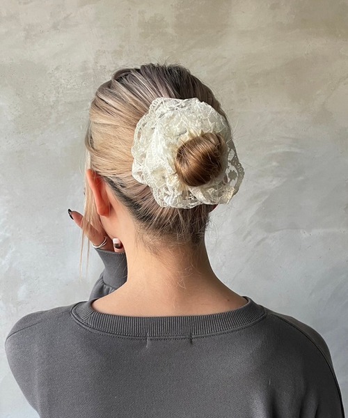 kutir（クティール）の「kutirlune／レースシュシュ（シュシュ・レディース・ホワイト系その他2/ライトホワイト/ホワイト/ホワイト系その他・FREE）」の12枚目の写真