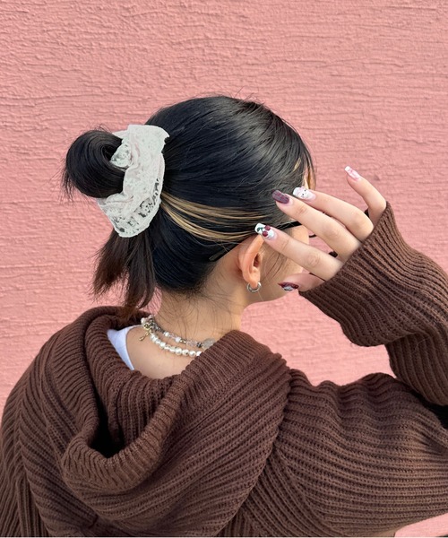 kutir（クティール）の「kutirlune／レースシュシュ（シュシュ・レディース・ホワイト系その他2/ライトホワイト/ホワイト/ホワイト系その他・FREE）」の14枚目の写真