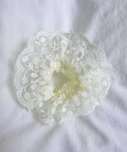 kutir（クティール）の「kutirlune／レースシュシュ（シュシュ・レディース・ホワイト系その他2/ライトホワイト/ホワイト/ホワイト系その他・FREE）」の19枚目の写真