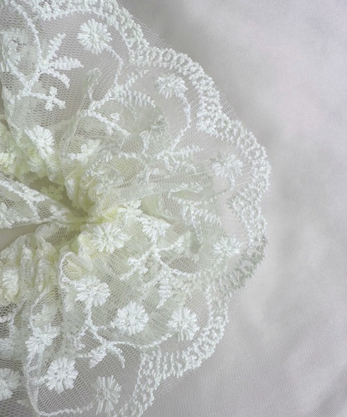 kutir（クティール）の「kutirlune／レースシュシュ（シュシュ・レディース・ホワイト系その他2/ライトホワイト/ホワイト/ホワイト系その他・FREE）」の17枚目の写真