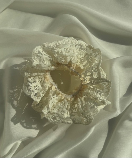 kutir（クティール）の「kutirlune／レースシュシュ（シュシュ・レディース・ホワイト系その他2/ライトホワイト/ホワイト/ホワイト系その他・FREE）」の7枚目の写真